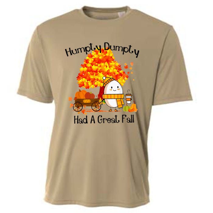 H.Umpty D.Umpty Had A Great Fall Thanksgiving Autumn Cooling Performance Crew T-Shirt