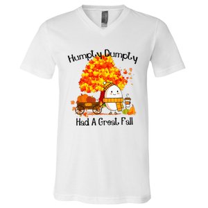 H.Umpty D.Umpty Had A Great Fall Thanksgiving Autumn V-Neck T-Shirt