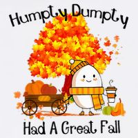H.Umpty D.Umpty Had A Great Fall Thanksgiving Autumn Flatbill Hat