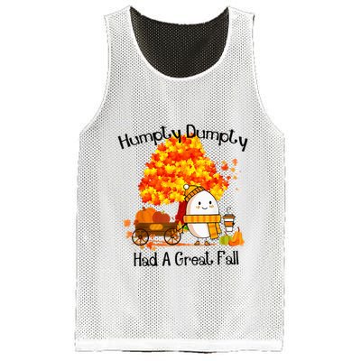 H.Umpty D.Umpty Had A Great Fall Thanksgiving Autumn Mesh Reversible Basketball Jersey Tank
