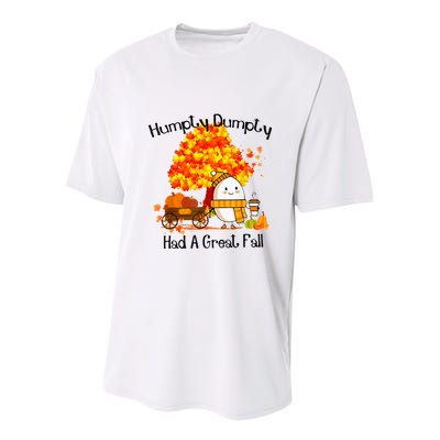 H.Umpty D.Umpty Had A Great Fall Thanksgiving Autumn Youth Performance Sprint T-Shirt