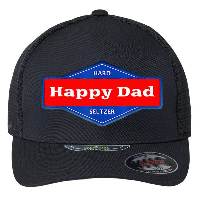 Happy Dad Hard Seltzer Flexfit Unipanel Trucker Cap