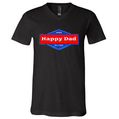 Happy Dad Hard Seltzer V-Neck T-Shirt