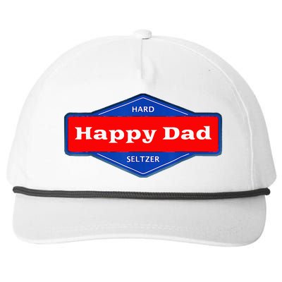 Happy Dad Hard Seltzer Snapback Five-Panel Rope Hat