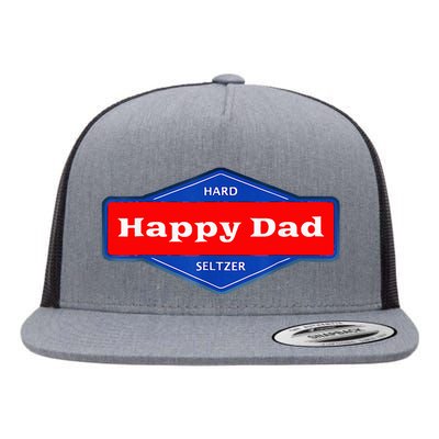 Happy Dad Hard Seltzer Flat Bill Trucker Hat