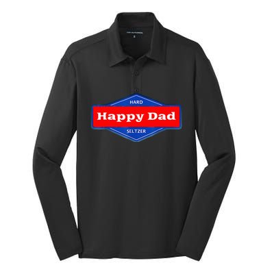 Happy Dad Hard Seltzer Silk Touch Performance Long Sleeve Polo