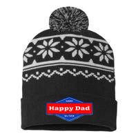 Happy Dad Hard Seltzer USA-Made Snowflake Beanie