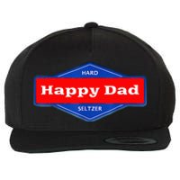 Happy Dad Hard Seltzer Wool Snapback Cap