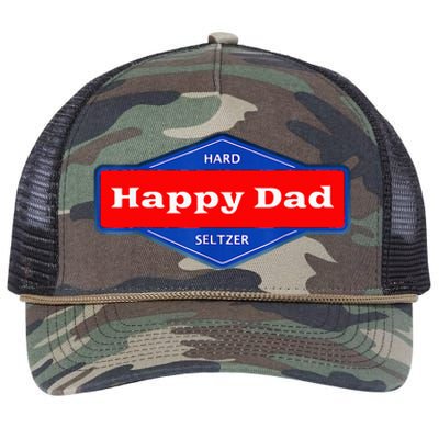 Happy Dad Hard Seltzer Retro Rope Trucker Hat Cap