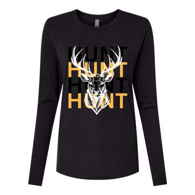 Hunt Deer Hunting Apparel Outdoorsman Womens Cotton Relaxed Long Sleeve T-Shirt