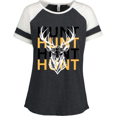 Hunt Deer Hunting Apparel Outdoorsman Enza Ladies Jersey Colorblock Tee