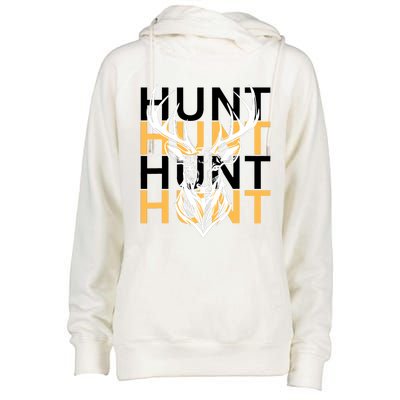 Hunt Deer Hunting Apparel Outdoorsman Womens Funnel Neck Pullover Hood