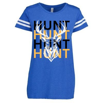 Hunt Deer Hunting Apparel Outdoorsman Enza Ladies Jersey Football T-Shirt