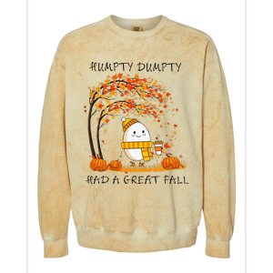 H.U.M.Pty D.U.M.P.T.Y Had A Great Fall Thanksgiving Autumn Halloween Colorblast Crewneck Sweatshirt