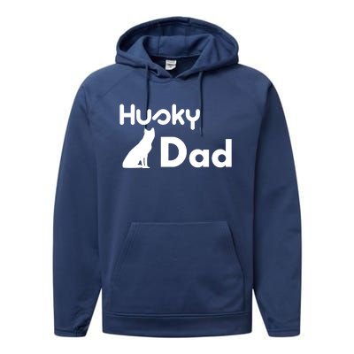 Husky Dad Performance Fleece Hoodie