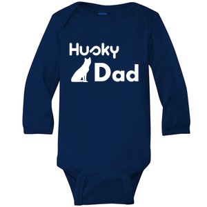 Husky Dad Baby Long Sleeve Bodysuit