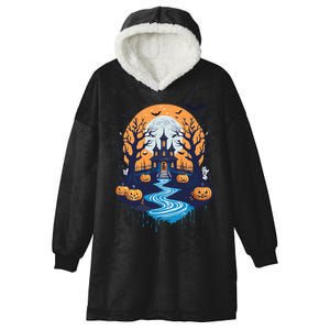 Halloween Design Halloween Trick Or Treating Hooded Wearable Blanket