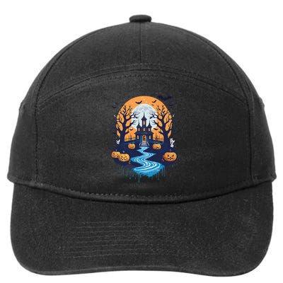 Halloween Design Halloween Trick Or Treating 7-Panel Snapback Hat