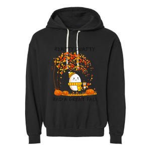 Humpty Dumpty Had A Great Fall Thanksgiving Autumn Halloween Garment-Dyed Fleece Hoodie