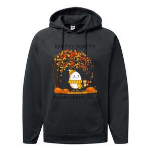 Humpty Dumpty Had A Great Fall Thanksgiving Autumn Halloween Performance Fleece Hoodie