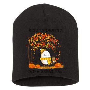 Humpty Dumpty Had A Great Fall Thanksgiving Autumn Halloween Short Acrylic Beanie