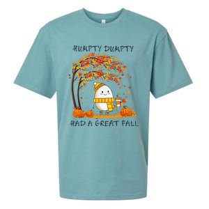 Humpty Dumpty Had A Great Fall Thanksgiving Autumn Halloween Sueded Cloud Jersey T-Shirt