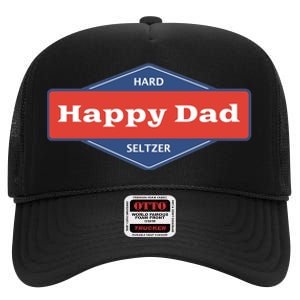 Happy Dad Hard Seltzer High Crown Mesh Back Trucker Hat