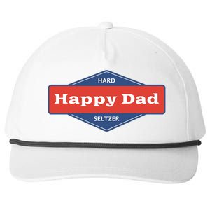 Happy Dad Hard Seltzer Snapback Five-Panel Rope Hat