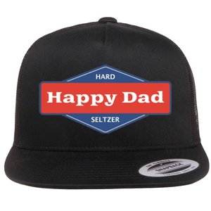 Happy Dad Hard Seltzer Flat Bill Trucker Hat