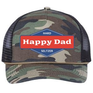 Happy Dad Hard Seltzer Retro Rope Trucker Hat Cap