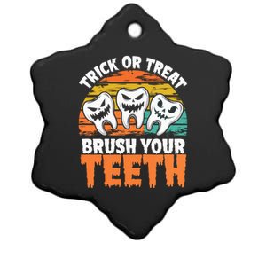 Halloween Dental Hygiene Brush Your Th Dental Hygiene Gift Ceramic Star Ornament