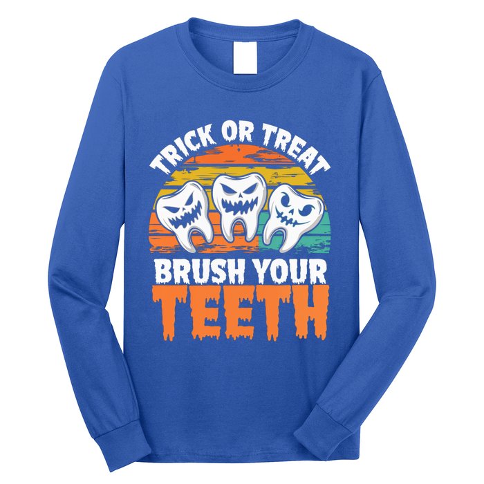 Halloween Dental Hygiene Brush Your Th Dental Hygiene Gift Long Sleeve Shirt