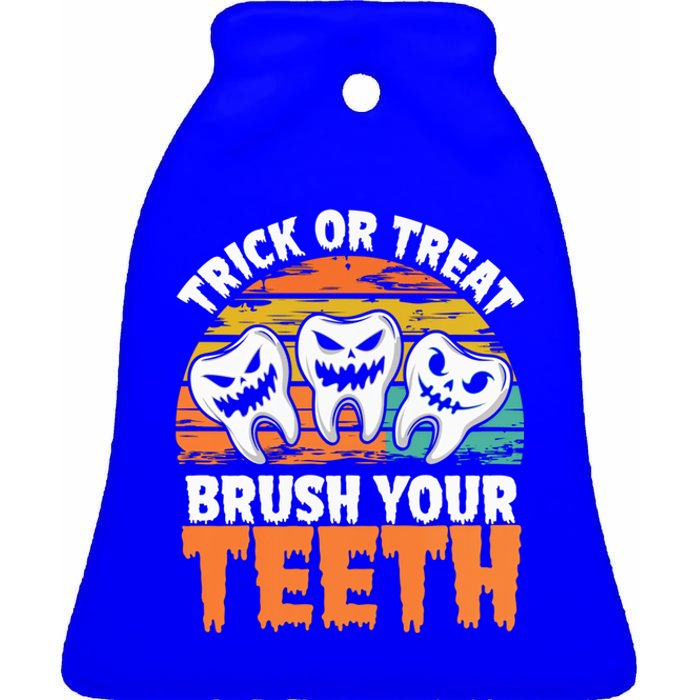 Halloween Dental Hygiene Brush Your Th Dental Hygiene Gift Ceramic Bell Ornament