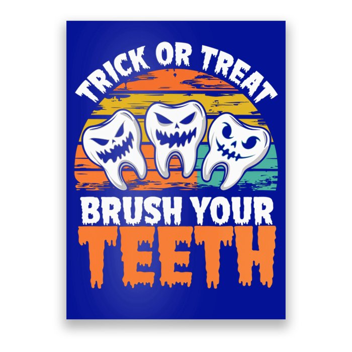 Halloween Dental Hygiene Brush Your Th Dental Hygiene Gift Poster