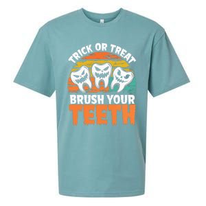 Halloween Dental Hygiene Brush Your Th Dental Hygiene Gift Sueded Cloud Jersey T-Shirt