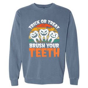 Halloween Dental Hygiene Gift Garment-Dyed Sweatshirt