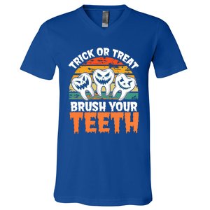 Halloween Dental Hygiene Gift V-Neck T-Shirt