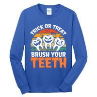 Halloween Dental Hygiene Gift Tall Long Sleeve T-Shirt