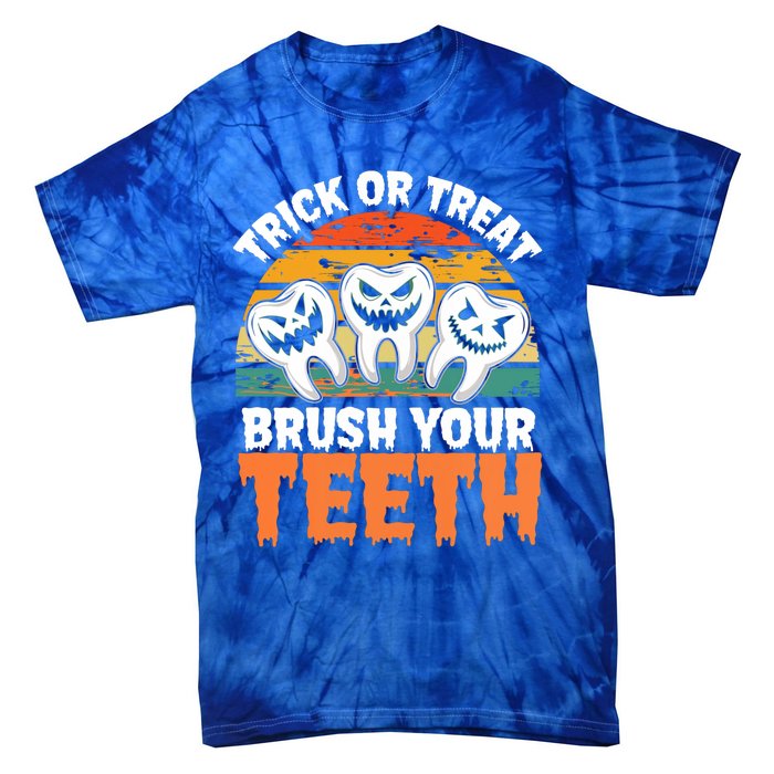 Halloween Dental Hygiene Gift Tie-Dye T-Shirt