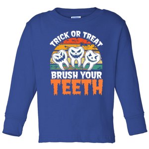 Halloween Dental Hygiene Gift Toddler Long Sleeve Shirt