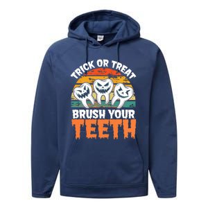 Halloween Dental Hygiene Gift Performance Fleece Hoodie