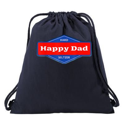 Happy Dad Hard Seltzer Funny Drawstring Bag