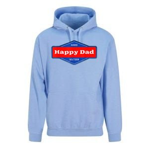 Happy Dad Hard Seltzer Funny Unisex Surf Hoodie