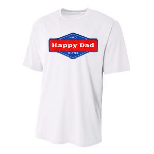 Happy Dad Hard Seltzer Funny Performance Sprint T-Shirt