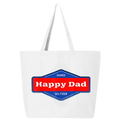 Happy Dad Hard Seltzer Funny 25L Jumbo Tote