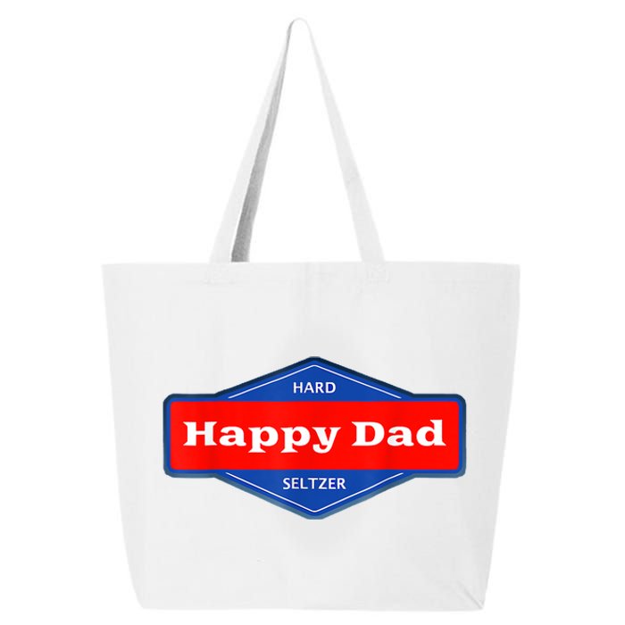 Happy Dad Hard Seltzer Funny 25L Jumbo Tote