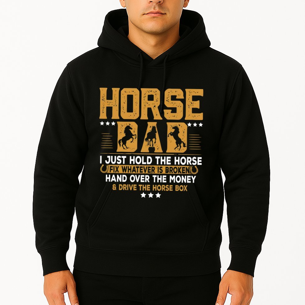 Horse Dad Horsing Fix Whatever Is Broken Drive The Horse Box Hoodie