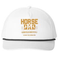 Horse Dad Horsing Fix Whatever Is Broken Drive The Horse Box Snapback Five-Panel Rope Hat