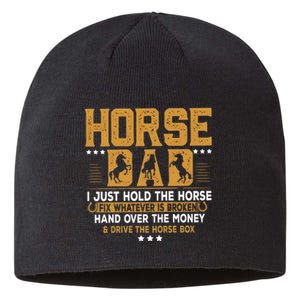 Horse Dad Horsing Fix Whatever Is Broken Drive The Horse Box Sustainable Beanie