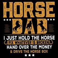 Horse Dad Horsing Fix Whatever Is Broken Drive The Horse Box Sustainable Beanie